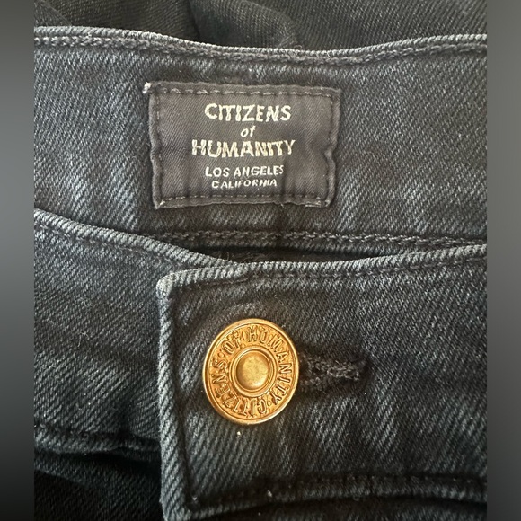 Citizens of Humanity Chrissy High-Rise Skinny Jeans Dark Blue Black Size 27 EUC - Picture 12 of 17